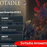 Dotadle Answers Today