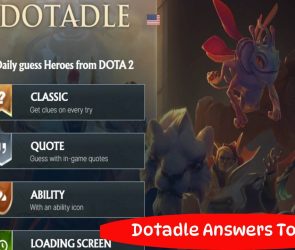 Dotadle Answers Today