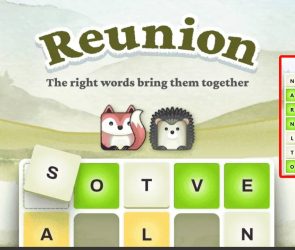 Reunion word Game answers today