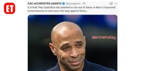 Meme Pep Guardiola has washed or ran out of ideas