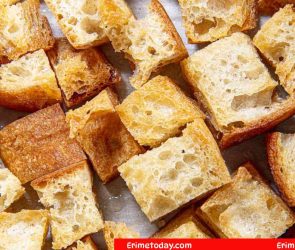 A crunchy garnish in salads and soups?