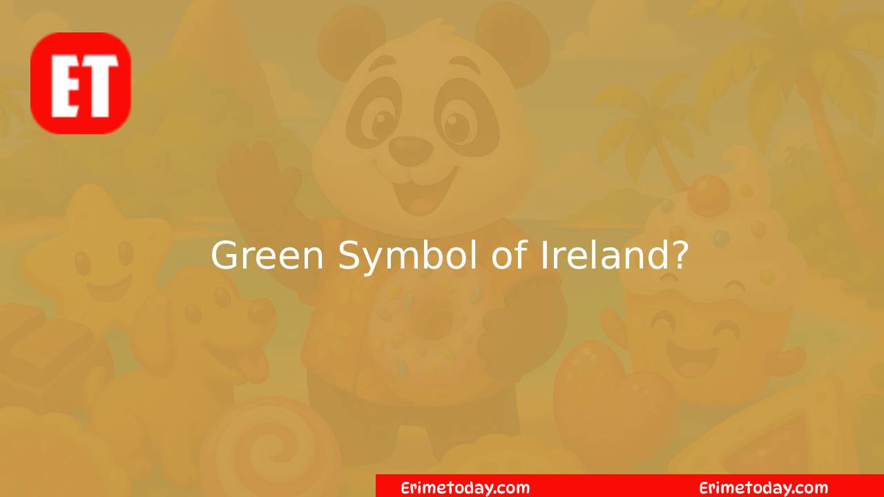 Green Symbol of Ireland? Cookie Jam Answer