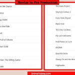 Movies in Pre Production