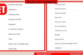 Movies in Pre Production