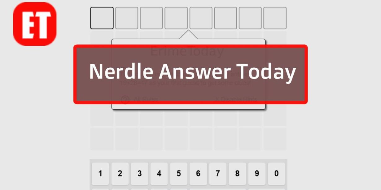 Nerdle Answer Today