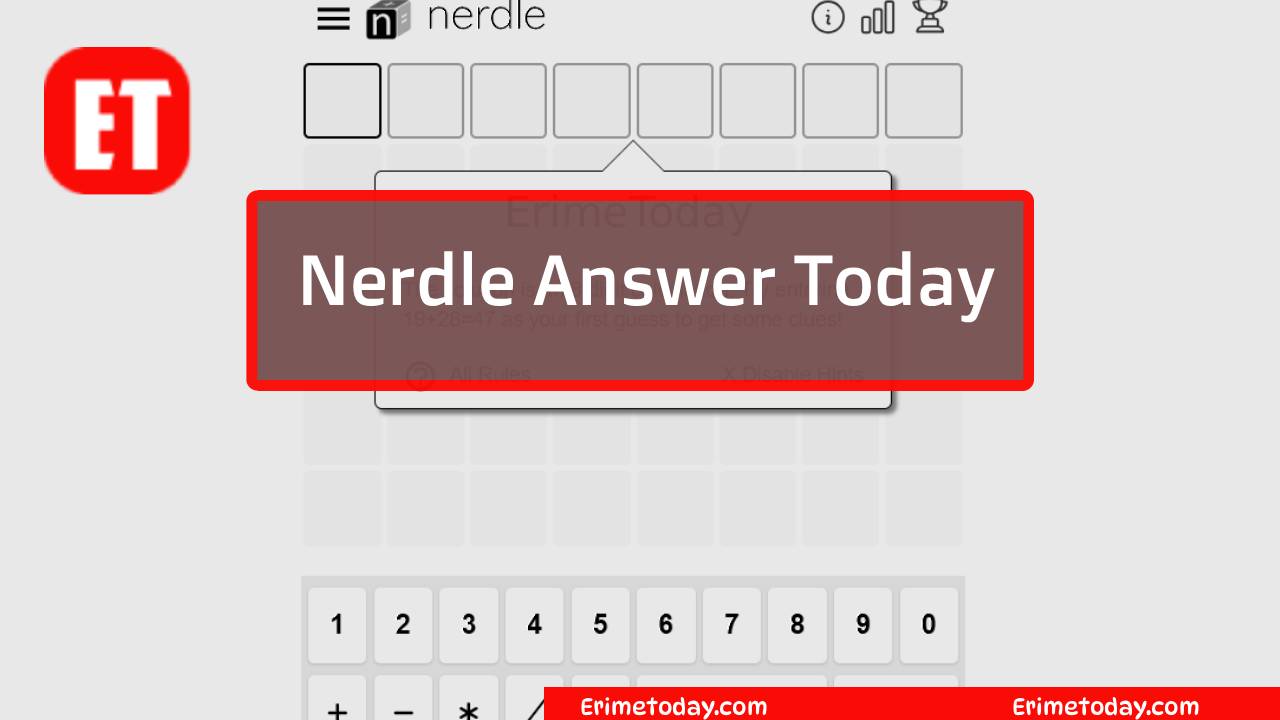 Nerdle Answer Today