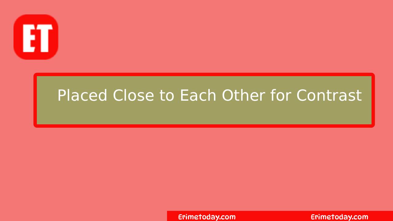 Placed Close to Each Other for Contrast? Cookie Jam