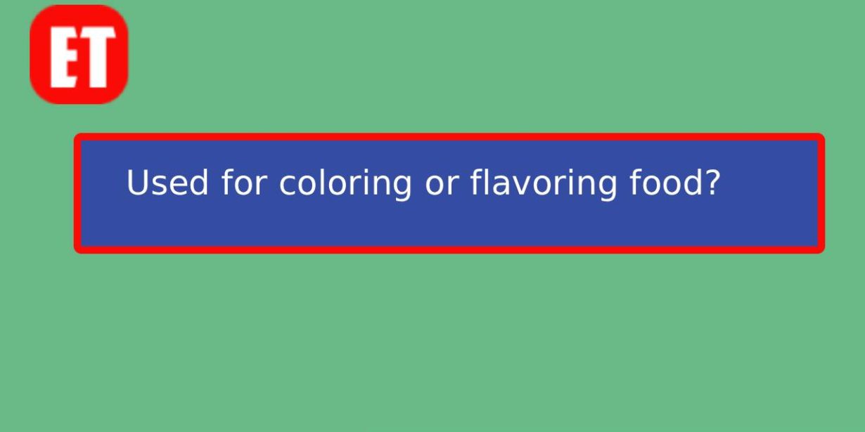 Used for Coloring or Flavoring Food? Cookie Jam