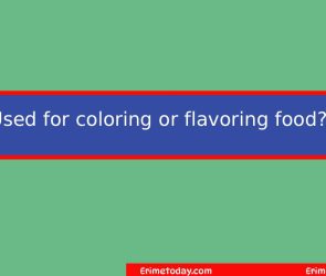 Used for Coloring or Flavoring Food? Cookie Jam