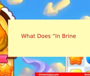 What Does “In Brine