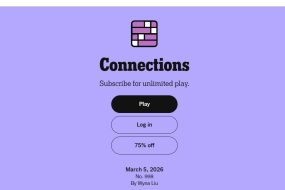 Connections Answers No. 998 – March 5, 2026