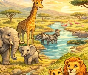 African Country with Much Wildlife