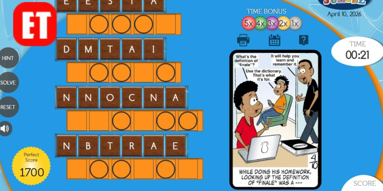 Daily Jumble Answer for April 10, 2026