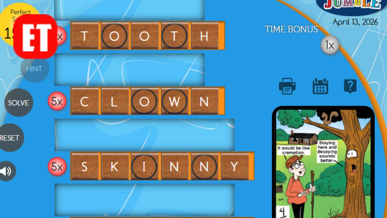 Daily Jumble Answer for April 13