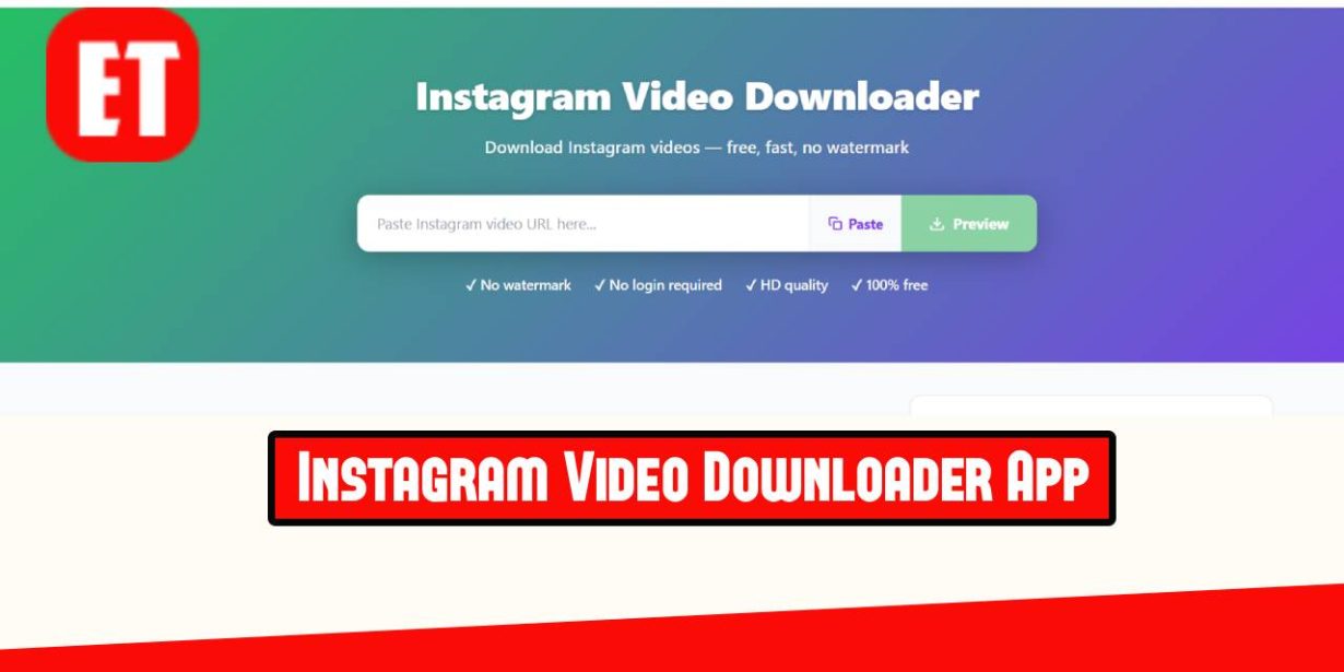 Instagram Video Downloader App