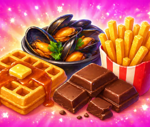  Waffles, Mussels, Chocolate, Fries?