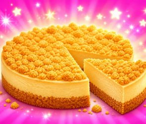 Cake Made with Crumbled Shortbread? Cookie Jam