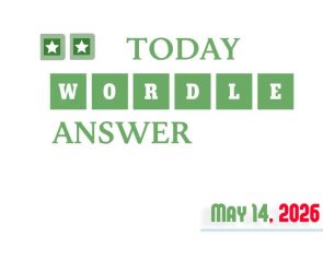 Today’s Wordle Hints And Answer: May 14, 2026