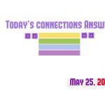 Today’s connections Hints And Answer: May 25, 2026