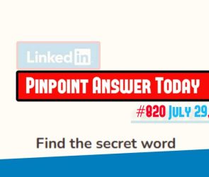LinkedIn Pinpoint 820 Answer July 29
