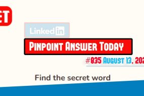 LinkedIn Pinpoint 835 Answer August 13
