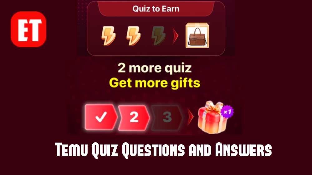 Temu Quiz Questions and Answers