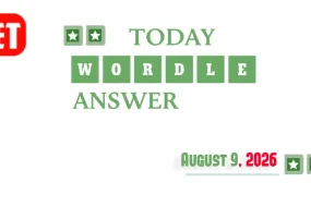Today’s Wordle Hints And Answer: August 9, 2026