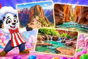 What Is Angels Landing, the Narrows, and Emerald Pools? Cookie Jam Answer