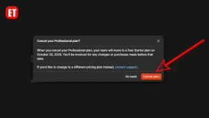 Click “Cancel Plan” on the Pop-Up