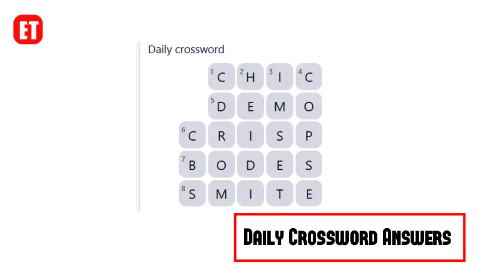 Daily Crossword Answers